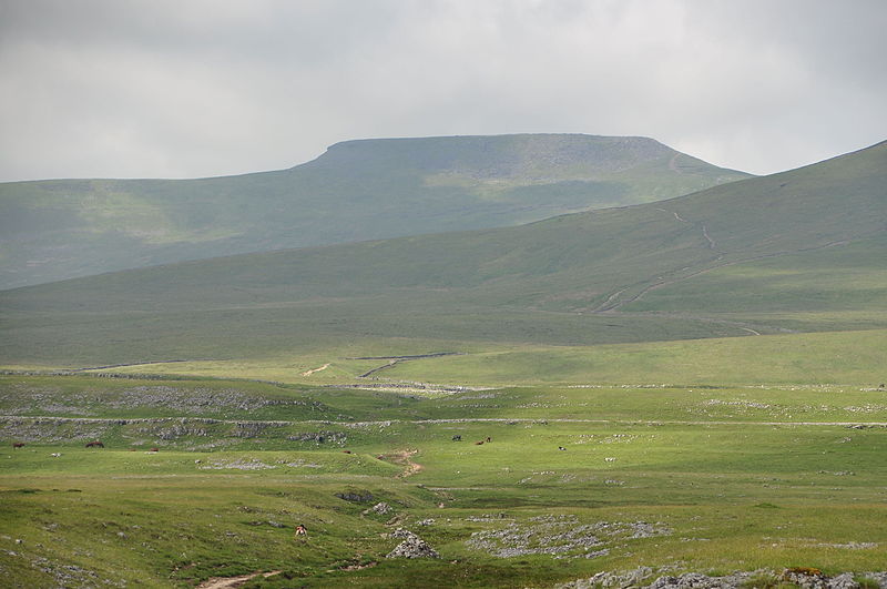 Picture of the mountain Ingleborough in the Yorkshire Dales